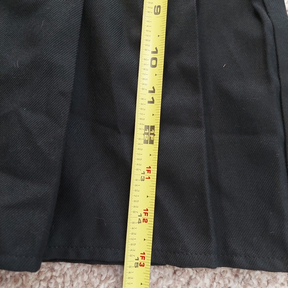 Social Collision Black Pleated Grommet Suspender Skirt Size Small - Picture 7 of 8